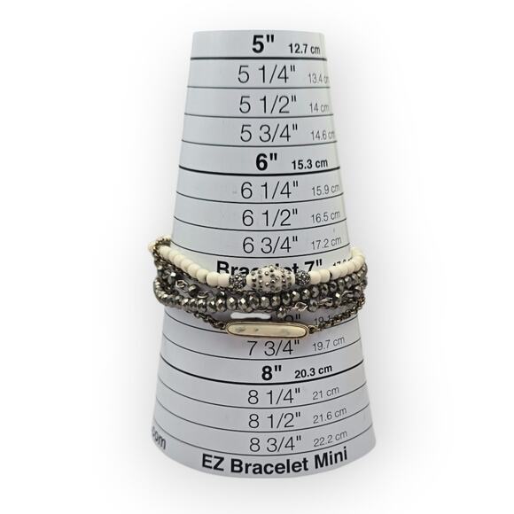 Lucky Brand Multi-Strand Beaded Charm Bracelet – Boho Mixed Metal​ - Picture 6 of 7